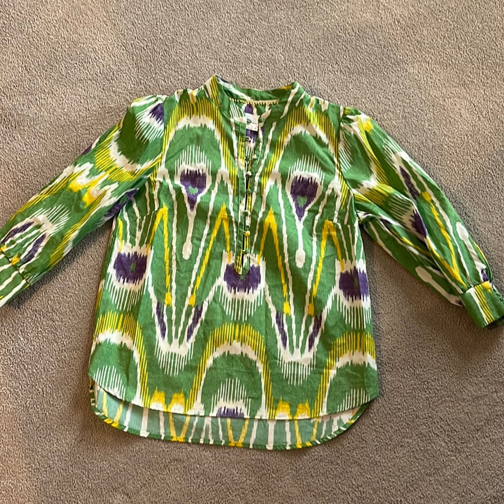 Anthropology, blouse, size small with three-quarter length sleeves.